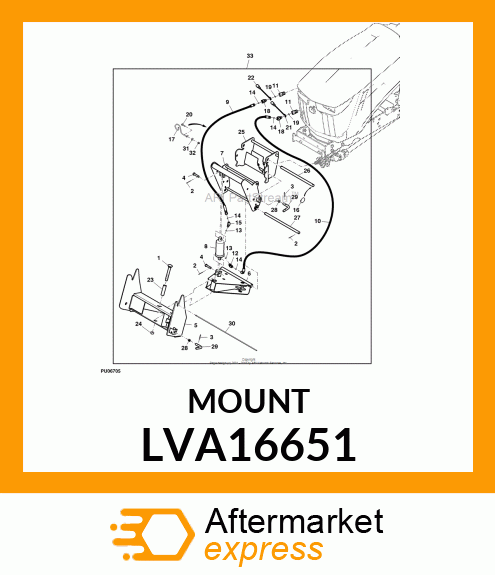 Bracket (LVA22590) LVA16651