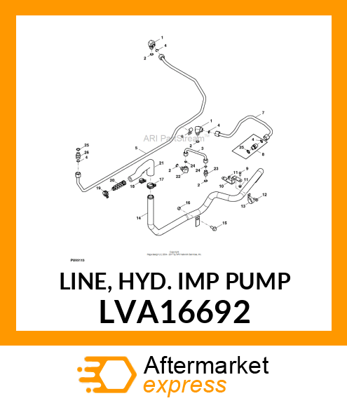 LINE, HYD. IMP PUMP LVA16692