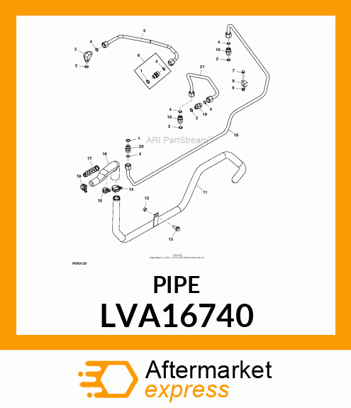 LINE, SCV TO ROCKSHAFT LVA16740