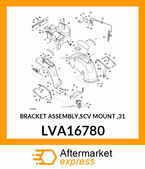 BRACKET ASSEMBLY,SCV MOUNT ,31 LVA16780