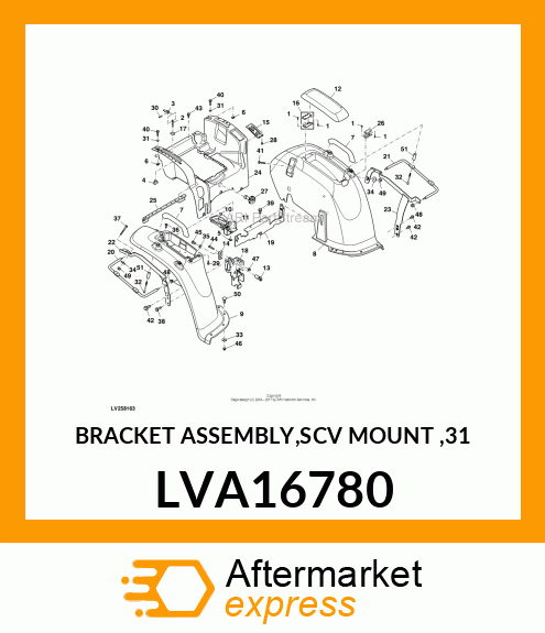 BRACKET ASSEMBLY,SCV MOUNT ,31 LVA16780