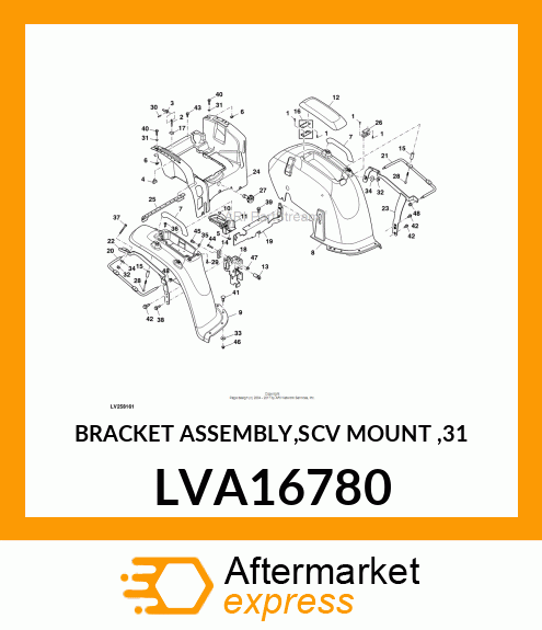 BRACKET ASSEMBLY,SCV MOUNT ,31 LVA16780