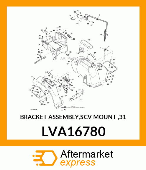 BRACKET ASSEMBLY,SCV MOUNT ,31 LVA16780