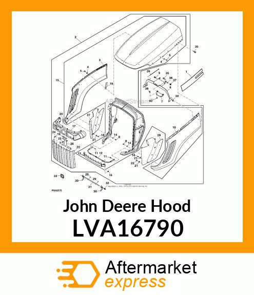 HOOD, ASSEMBLY LVA16790