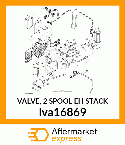 VALVE, 2 SPOOL EH STACK lva16869