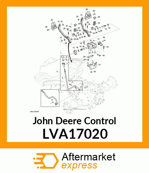 CONTROL, DIFF PEDAL LVA17020