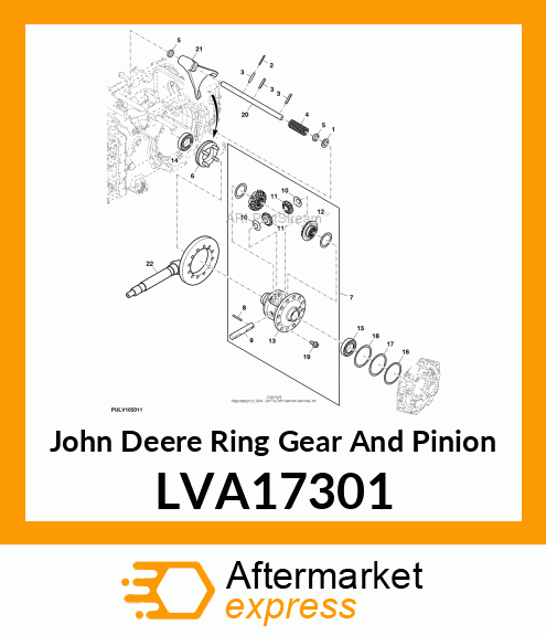 RING GEAR AND PINION, SPIRAL BEVEL LVA17301