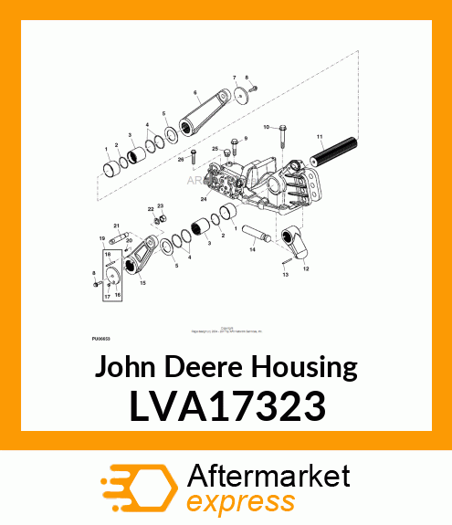 HOUSING, ROCKSHAFT W/ BEARING, 3X20 LVA17323