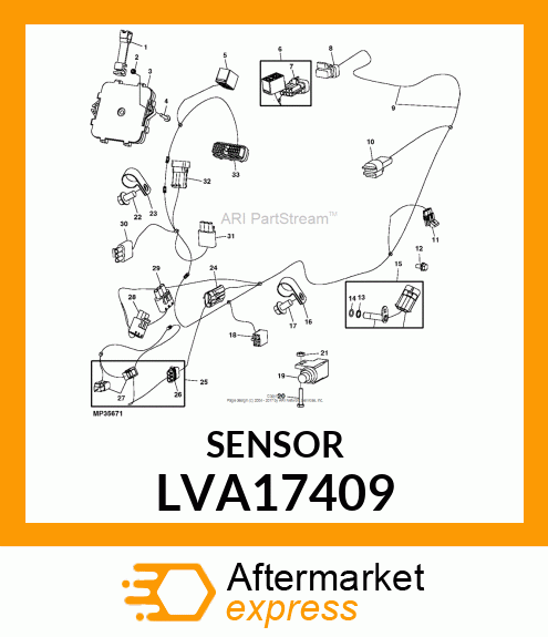 SENSOR, SENSOR, HALLEFFECTOMNIDIRE LVA17409