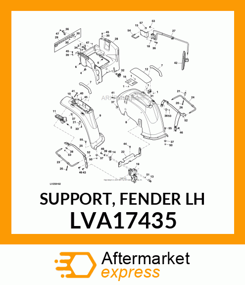 SUPPORT, FENDER LH LVA17435