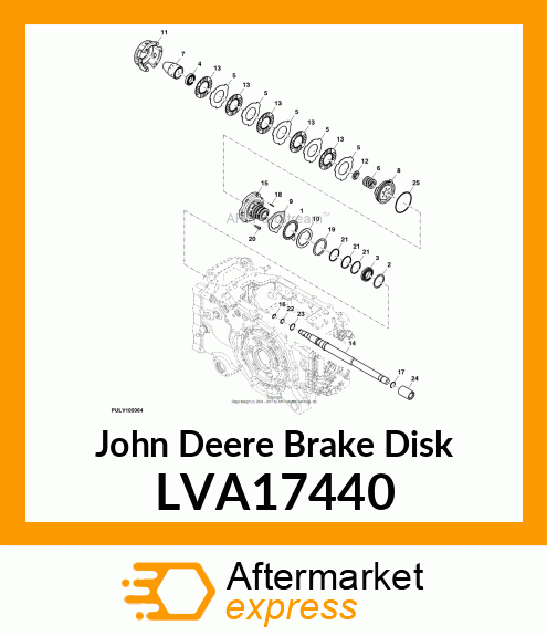 BRAKE DISK, PTO LVA17440