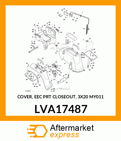 COVER, COVER, EEC PRT CLOSEOUT, 3X2 LVA17487