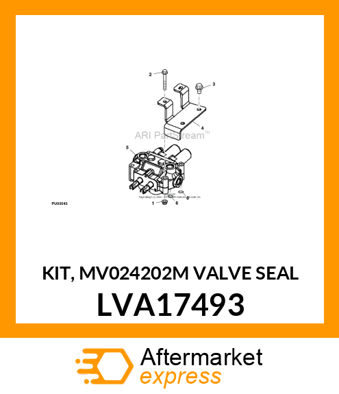 KIT, MV024202M VALVE SEAL LVA17493