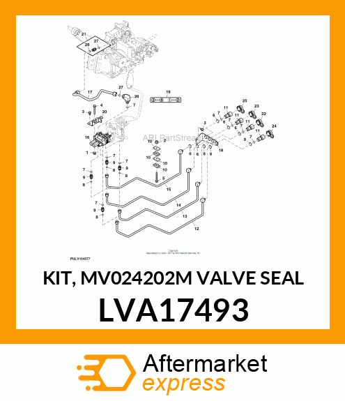 KIT, MV024202M VALVE SEAL LVA17493