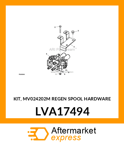 KIT, MV024202M REGEN SPOOL HARDWARE LVA17494