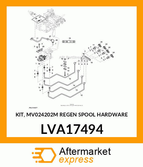 KIT, MV024202M REGEN SPOOL HARDWARE LVA17494