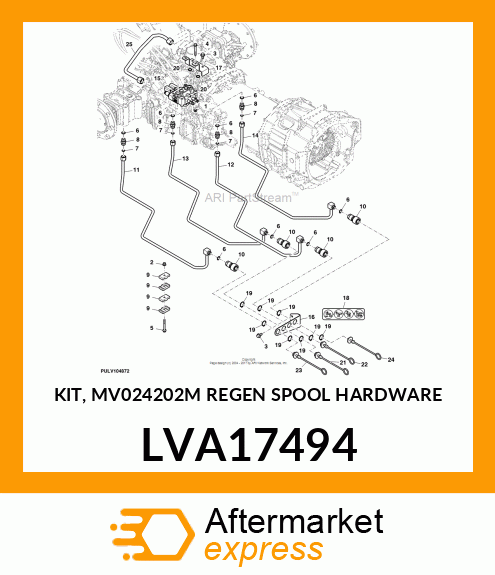 KIT, MV024202M REGEN SPOOL HARDWARE LVA17494