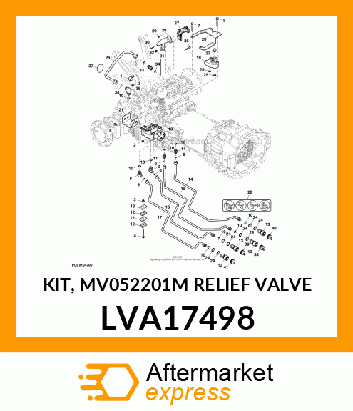 KIT, MV052201M RELIEF VALVE LVA17498