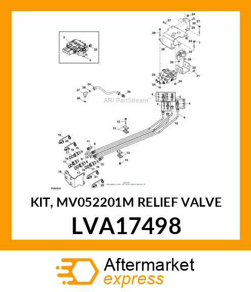 KIT, MV052201M RELIEF VALVE LVA17498