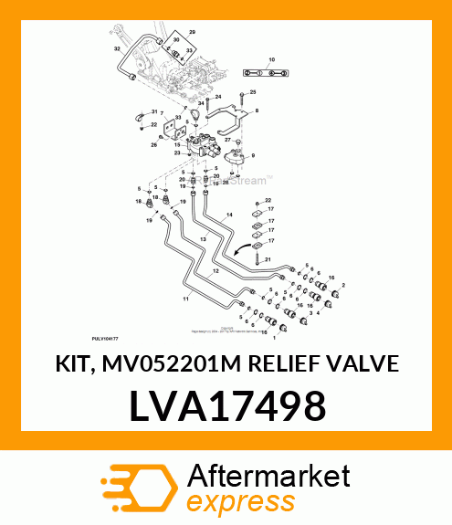 KIT, MV052201M RELIEF VALVE LVA17498