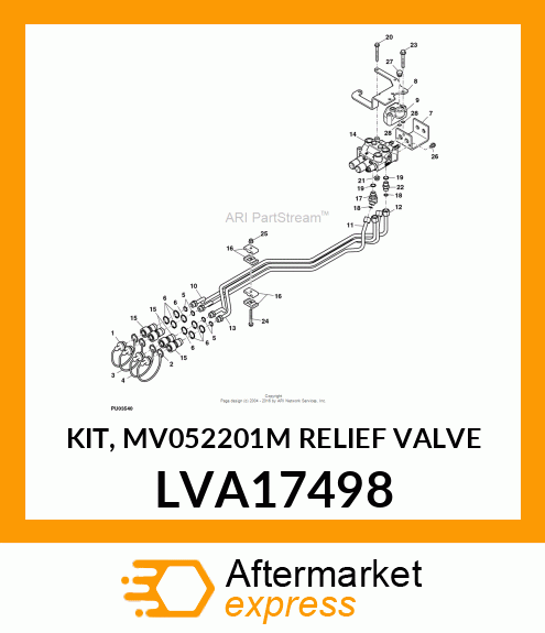 KIT, MV052201M RELIEF VALVE LVA17498