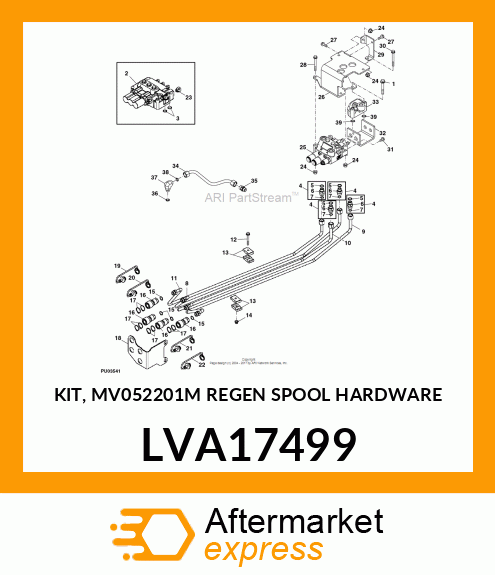 KIT, MV052201M REGEN SPOOL HARDWARE LVA17499