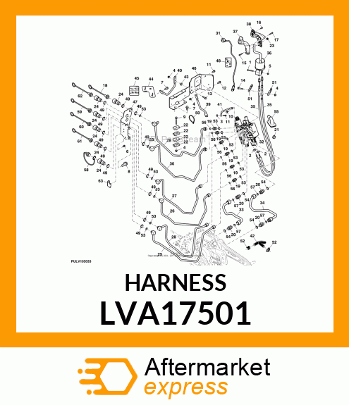 HARNESS, WIRING, 3RD EH LVA17501