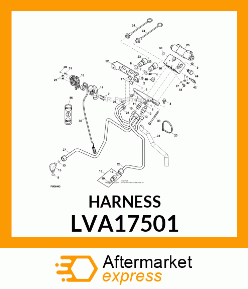 HARNESS, WIRING, 3RD EH LVA17501