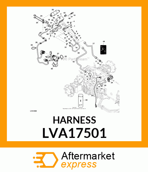 HARNESS, WIRING, 3RD EH LVA17501