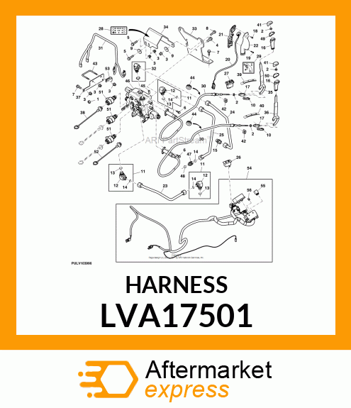 HARNESS, WIRING, 3RD EH LVA17501