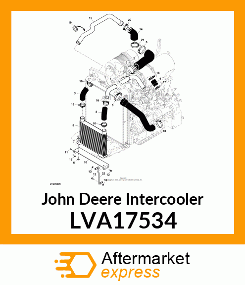 CHARGE AIR COOLER, 4R LVA17534