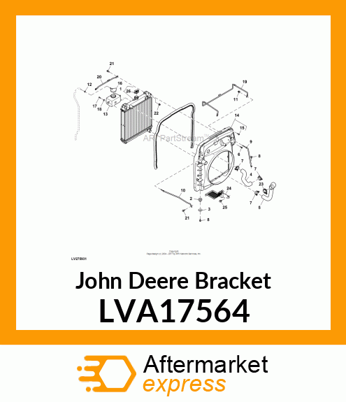 BRACKET ASSY, AIR CLEANER REAR LVA17564