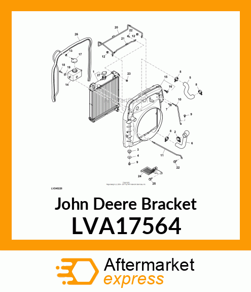 BRACKET ASSY, AIR CLEANER REAR LVA17564