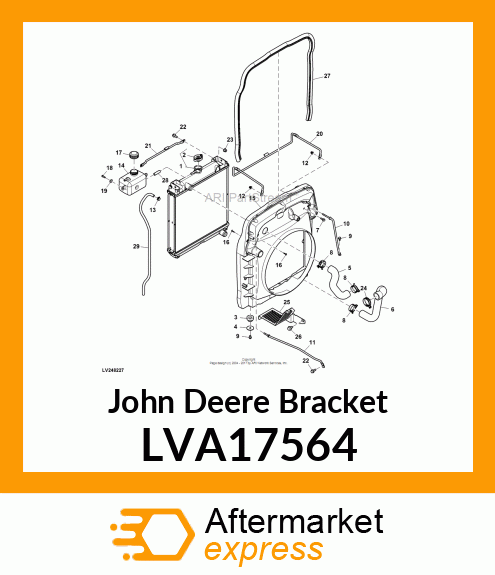 BRACKET ASSY, AIR CLEANER REAR LVA17564