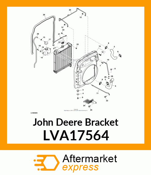 BRACKET ASSY, AIR CLEANER REAR LVA17564