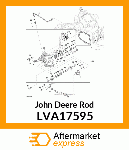 ROD, POSITION FEEDBACK LINKAGE LVA17595