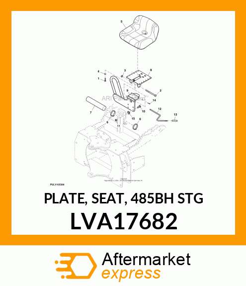 PLATE, SEAT, 485BH STG LVA17682