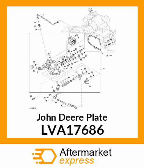 PLATE, FEEDBACK LINKAGE LVA17686