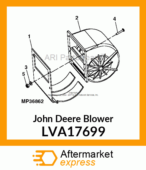 BLOWER, BLOWER, HVAC, W/ SUPPRESSIO LVA17699