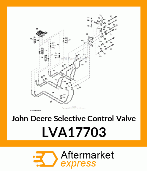 CONTROL VALVE, DIVERTER, 3 FUNCTION LVA17703