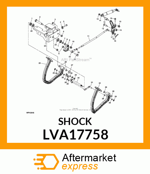 SHOCK ABSORBER, SHOCK ABSORBER, SEL LVA17758