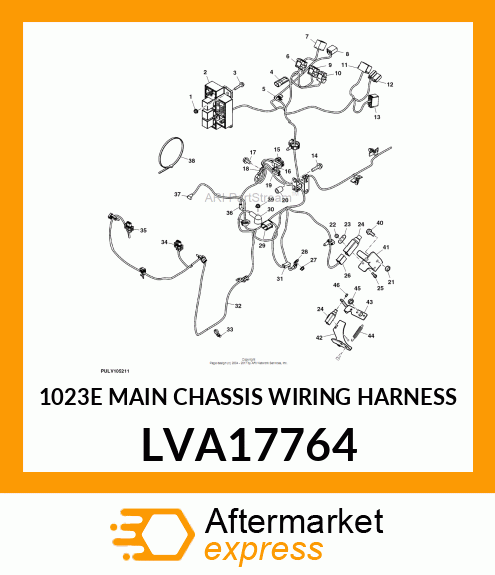 1023E MAIN CHASSIS WIRING HARNESS LVA17764