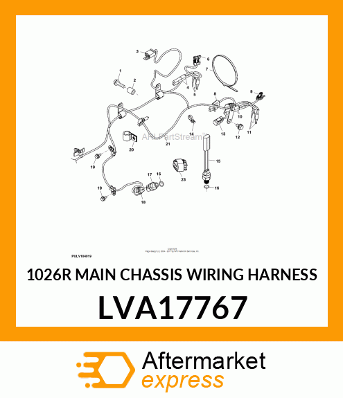 1026R MAIN CHASSIS WIRING HARNESS LVA17767