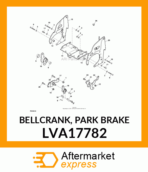 BELLCRANK, PARK BRAKE LVA17782