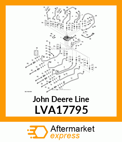 LINE, HYDRAULIC DIVERTER A1 TO SCV LVA17795