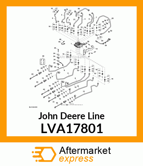 LINE, HYDRAULIC DIVERTER B1 TO SCV LVA17801