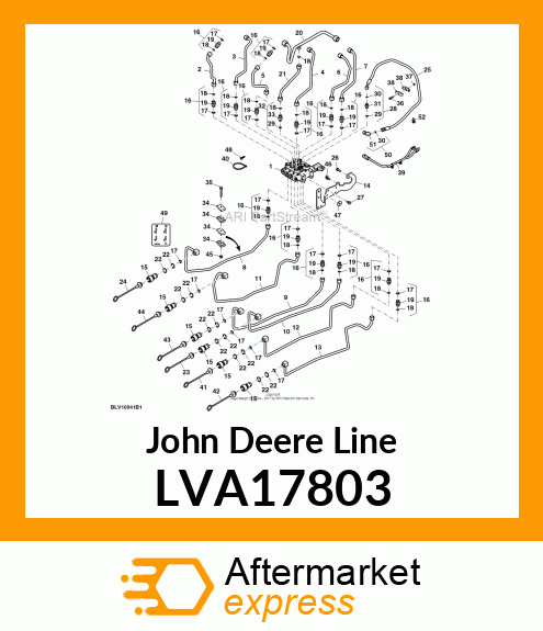 LINE, HYDRAULIC DIVERTER B3 TO SCV LVA17803