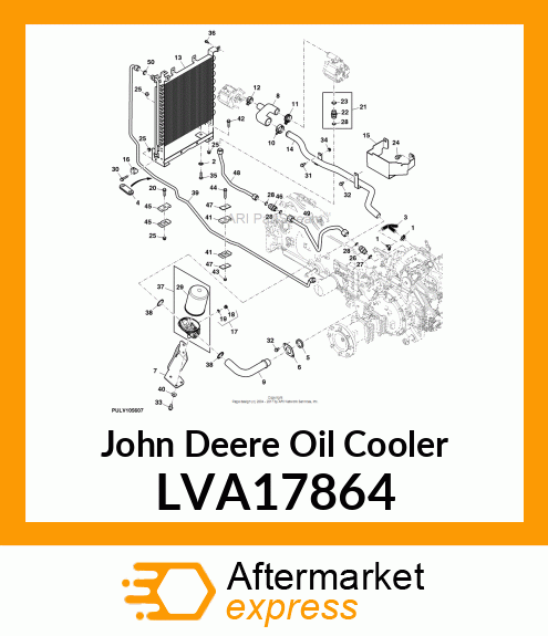 OIL COOLER X40 LVA17864