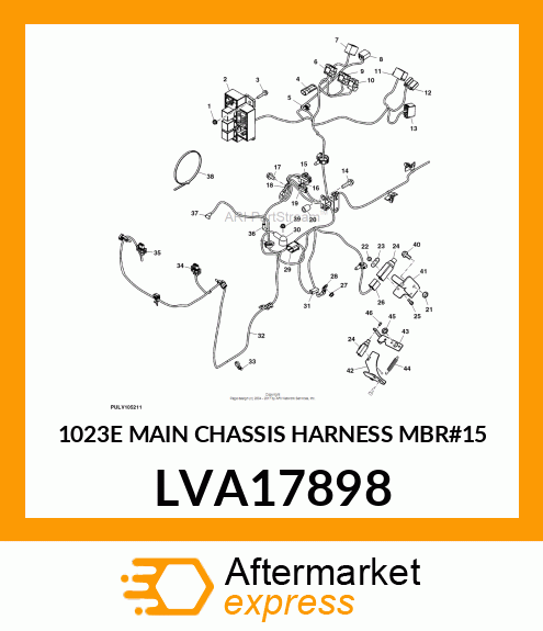 1023E MAIN CHASSIS HARNESS LVA17898