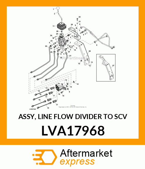 ASSY, LINE FLOW DIVIDER TO SCV LVA17968